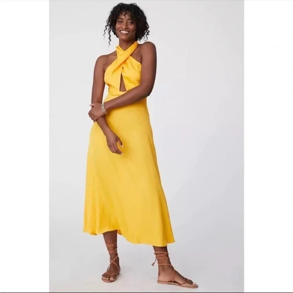 FARM Rio | Dresses | Farm X Anthropologie Halter Maxi Dress | Poshmark
